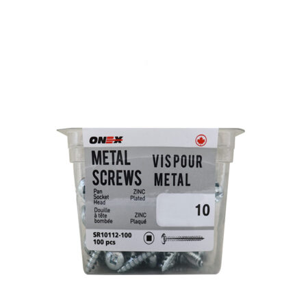 Pkg100, #10 RD HD Plated Sheet Metal Screws